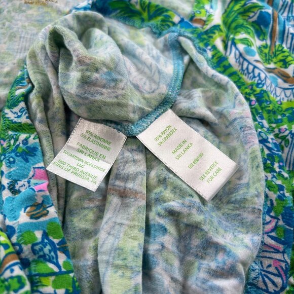 Lilly Pulitzer Women's Medium Long-Sleeved Multicolor Tunic Shirt - Picture 6 of 10